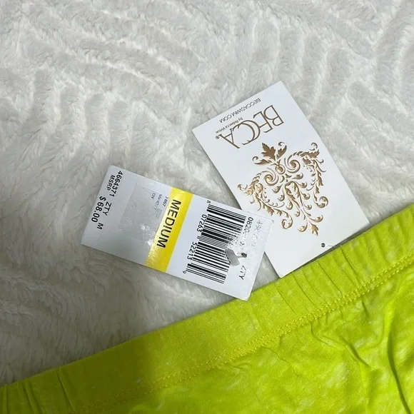 Becca “Zesty” Neon Wrap Cover-Up Dress Size Medium NWT – Beach & Resort Wear - Picture 5 of 9